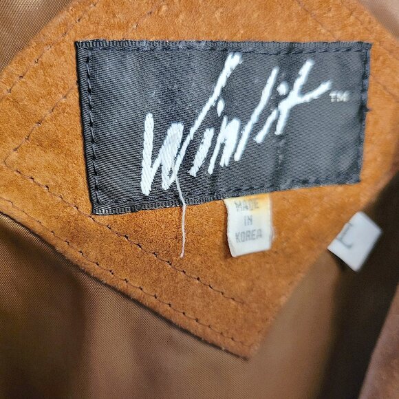 Winlit Suede Fringe Vintage Jacket Fully Lined Western Gender Neutral 1970s - Picture 6 of 7